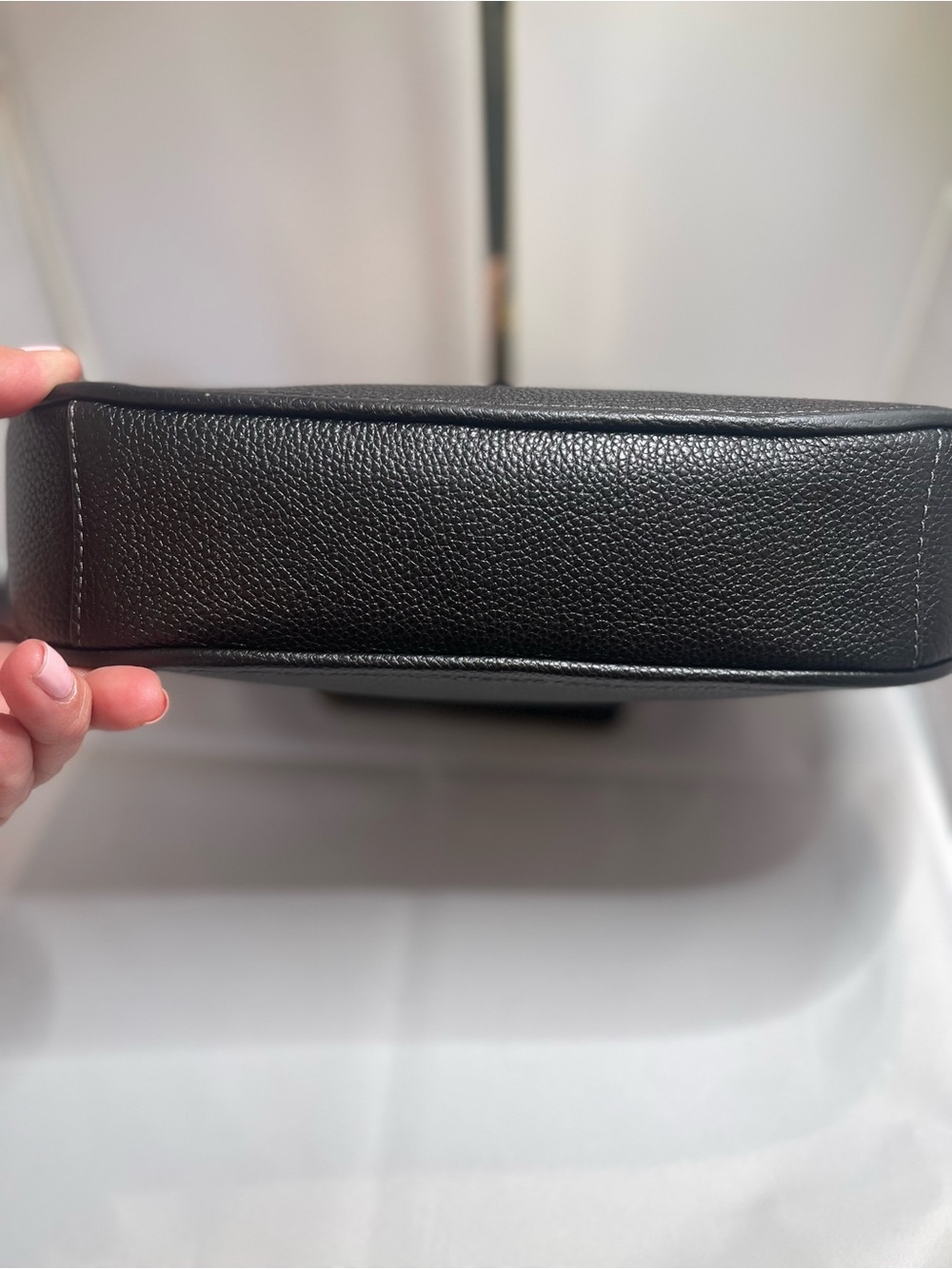 Coach Black Polished Pebble Leather Chaise Crossbody (C8483) - Picture 8 of 8